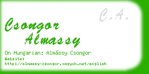 csongor almassy business card